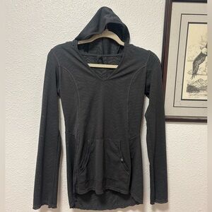 Women's Black Prana Mesh Hoodie size small